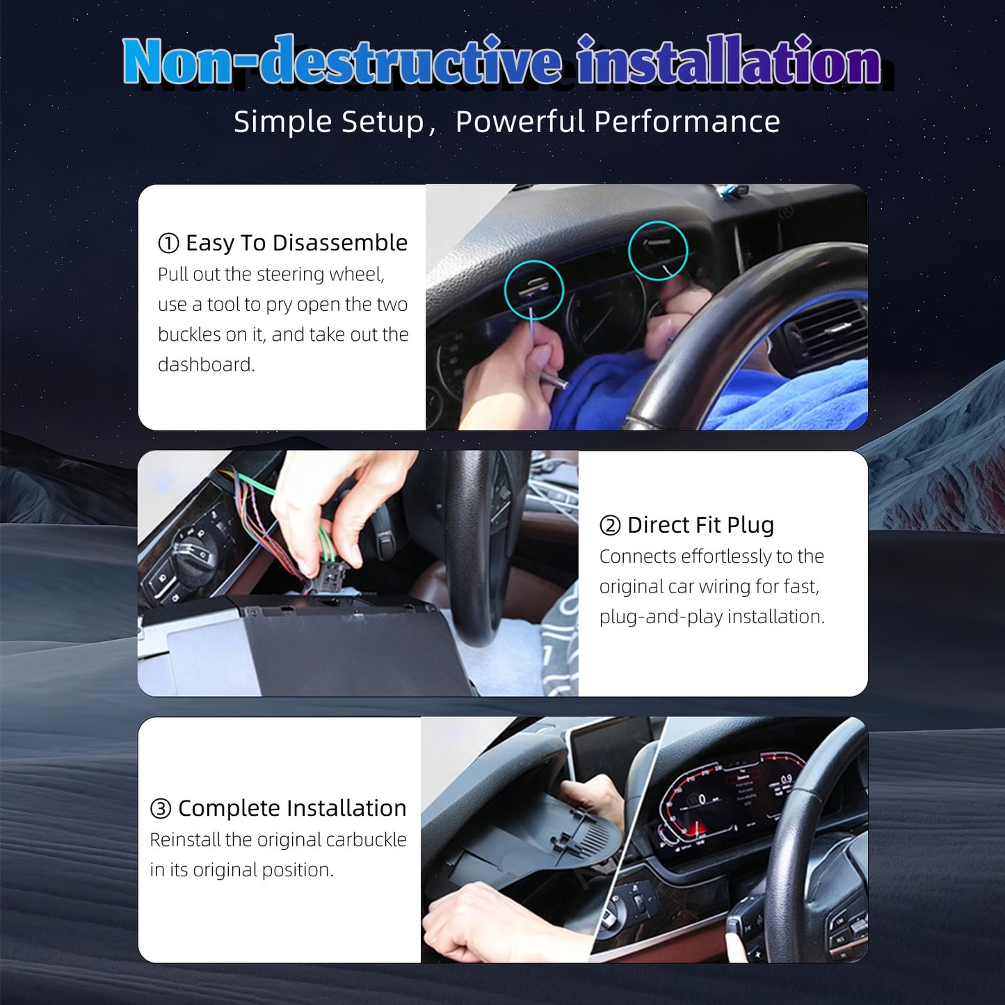 Digital dashboard for BMW |E70