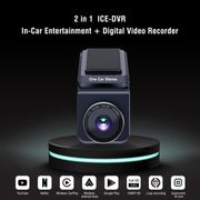 2 in 1 ICE-DVR CarPlay 1080P Dash Cam with Qualcomm Android Octa-core 4G+64G Ai Box Player