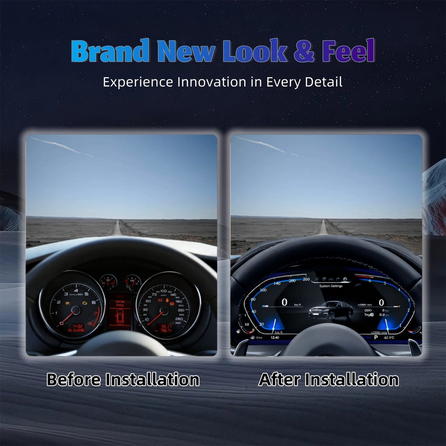 Digital dashboard for BMW ｜E70