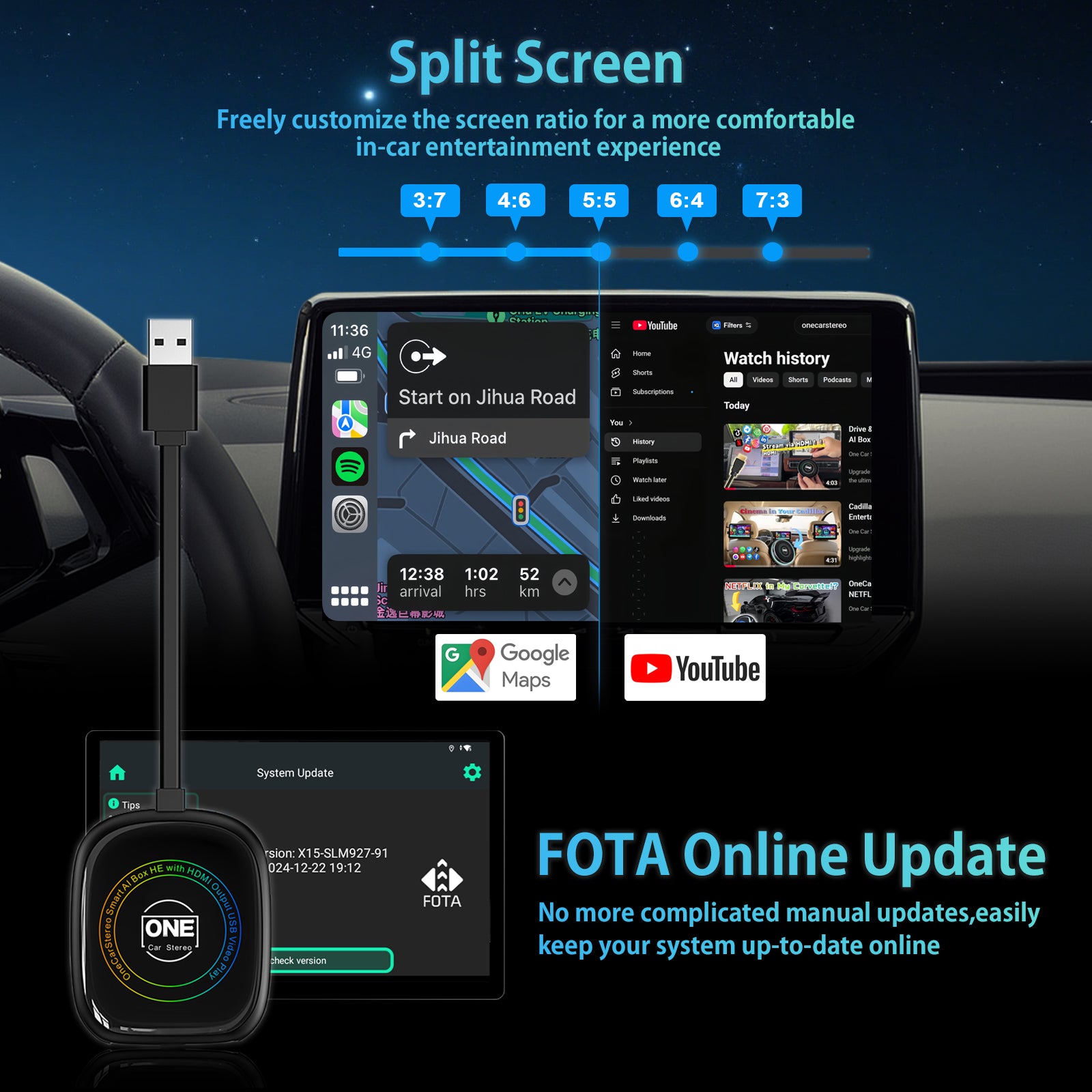 Smart AI Box HE ｜HDMI Edition – One Car Stereo