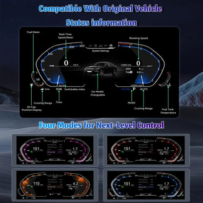 Digital dashboard for BMW ｜E70