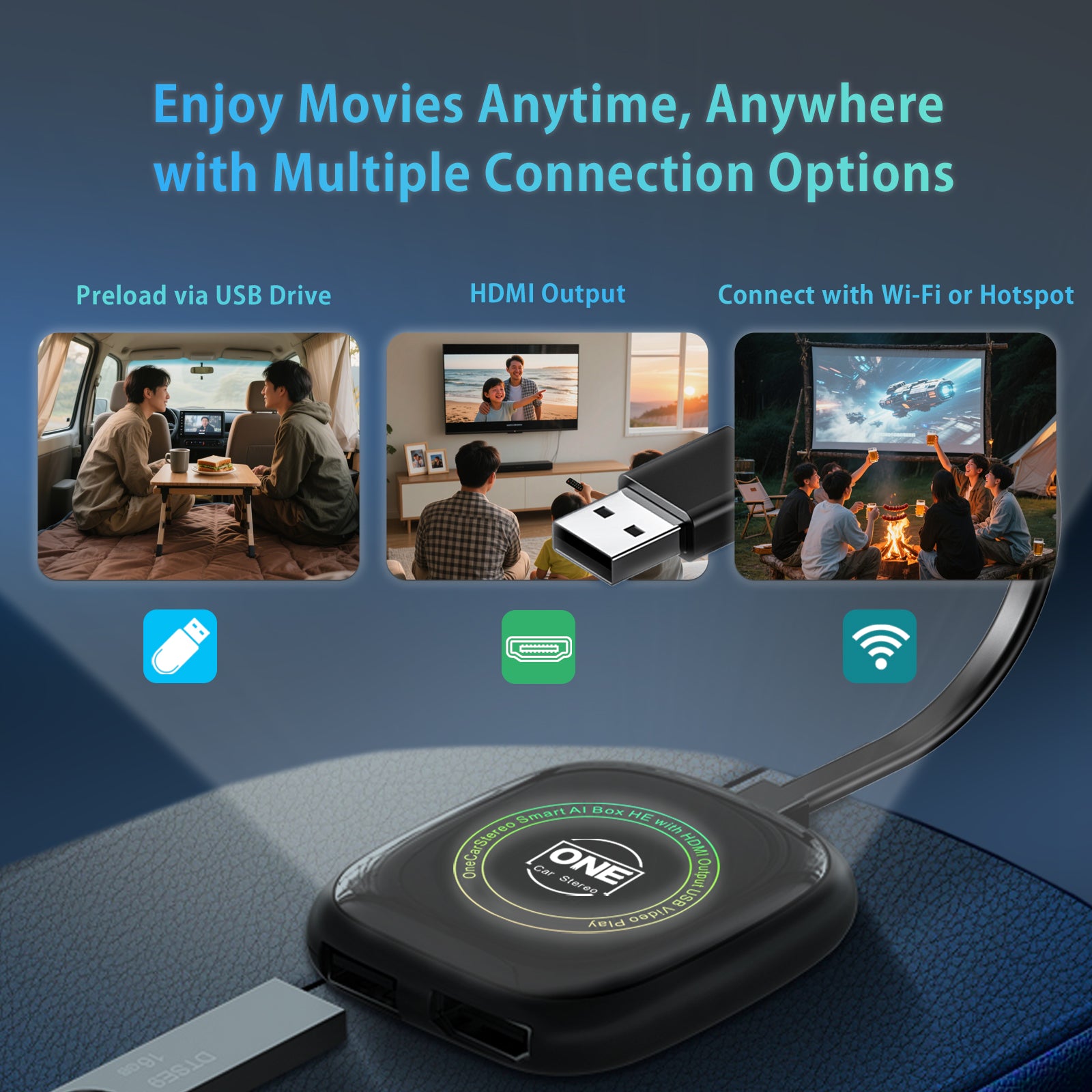 Smart AI Box HE ｜HDMI Edition – One Car Stereo