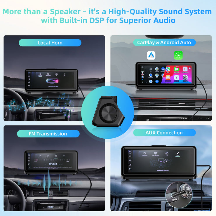 Versatile Audio Screen | Portable Full Touch Stereo