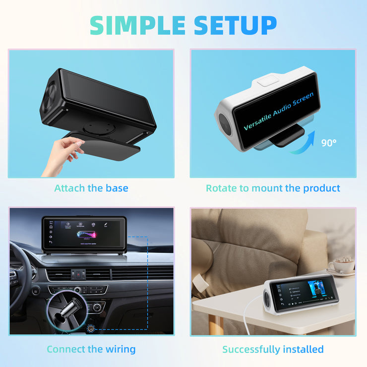 Versatile Audio Screen | Portable Full Touch Stereo