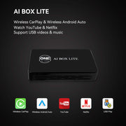 CarPlay Ai Box Lite |ワイヤレスCarplayとワイヤレスAndroidAutoアダプター、YouTubeとNetflixを見る