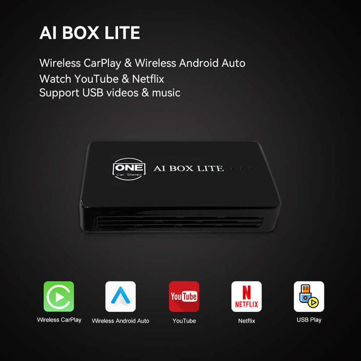 AI Box lite wireless CarPlay Android-auto Netflix & YouTube