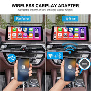 Wired to Wireless CarPlay Adapter Convert OEM Car WIred CarPlay to Hands-Free Wireless
