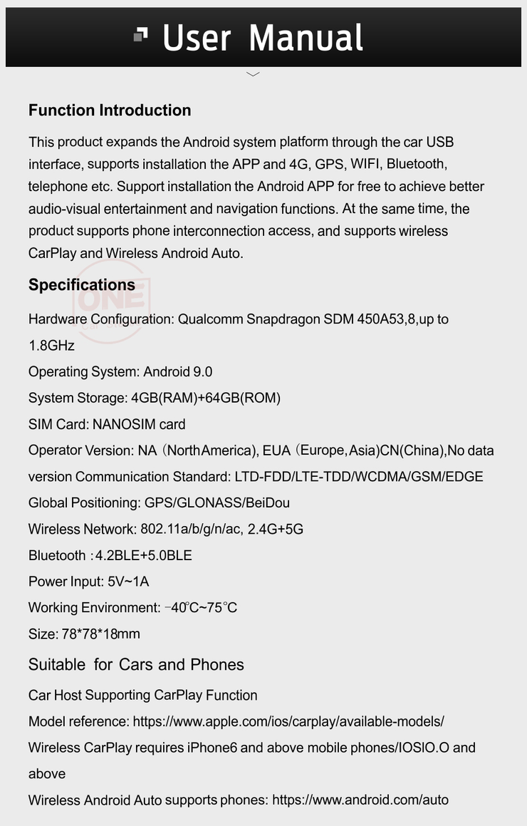 Buy Wholesale China Ottoaibox New 8+128g Qualcomm 8 Core Android 12.0 Carplay  Wireless Adapter Smart Multimedia Box Android Ai Box With 4g Sim & Carplay  Android Ai Box at USD 140