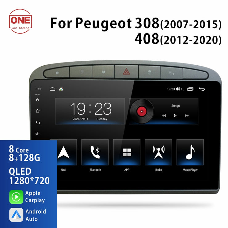 OEM For Peugeot 408 2012-2020 For Peugeot 308 2007-2015 Car Stereo Radio