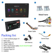 the pack list of the Android 10.1" Universal Car Stereo