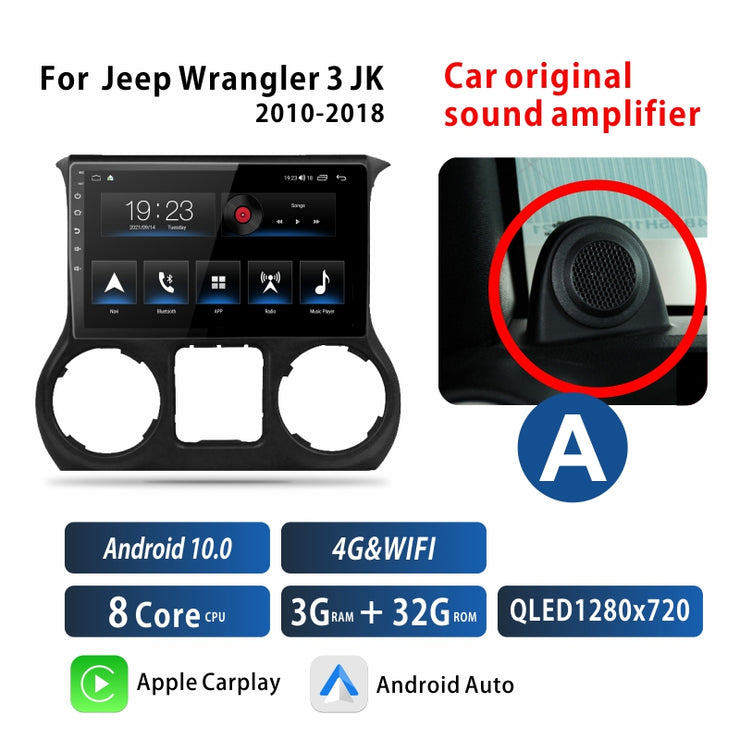 OEM For Jeep Wrangler JK 2010 - 2018 Car Radio Stereo