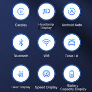 Instrumentendisplay LCD Voor Tesla Model 3/Model Y Compatibel met Apple Carplay & Android Auto