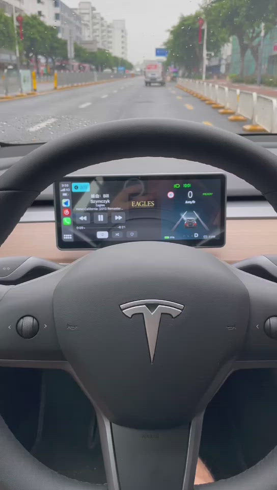 Écran LCD pour Tesla modèle 3/modèle Y Compatible avec Apple Carplay et Android Auto